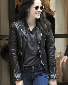 Kristen Stewart quilted jacket